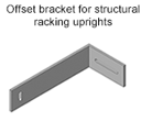 Cogan QuickShip Wire Rack Guard 8" Offset L-Shape for Structural Rack