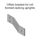 Cogan QuickShip Wire Rack Guard 8" Offset Z-Shape for Roll Formed Rack