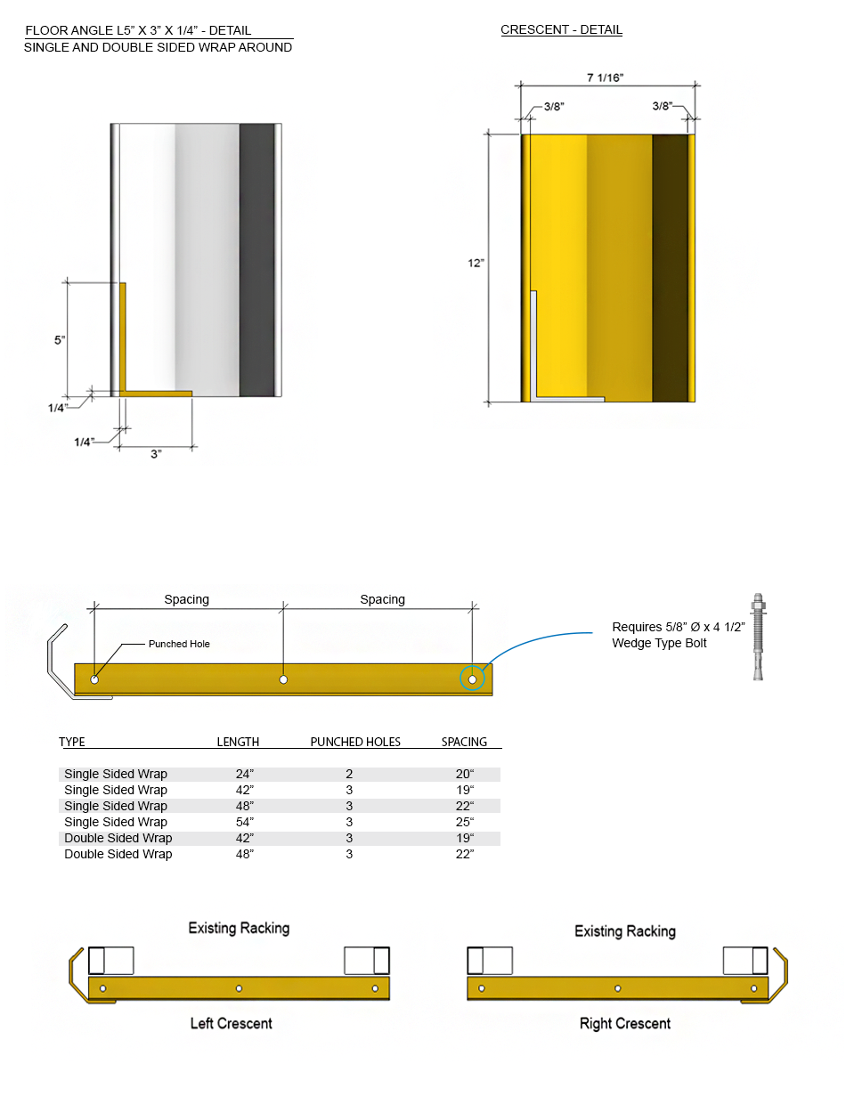 Cogan QuickShip LEFT 48" Wrap Around Rack Pal (RP48)