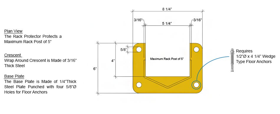Cogan QuickShip 12" Post Protector (RP12)