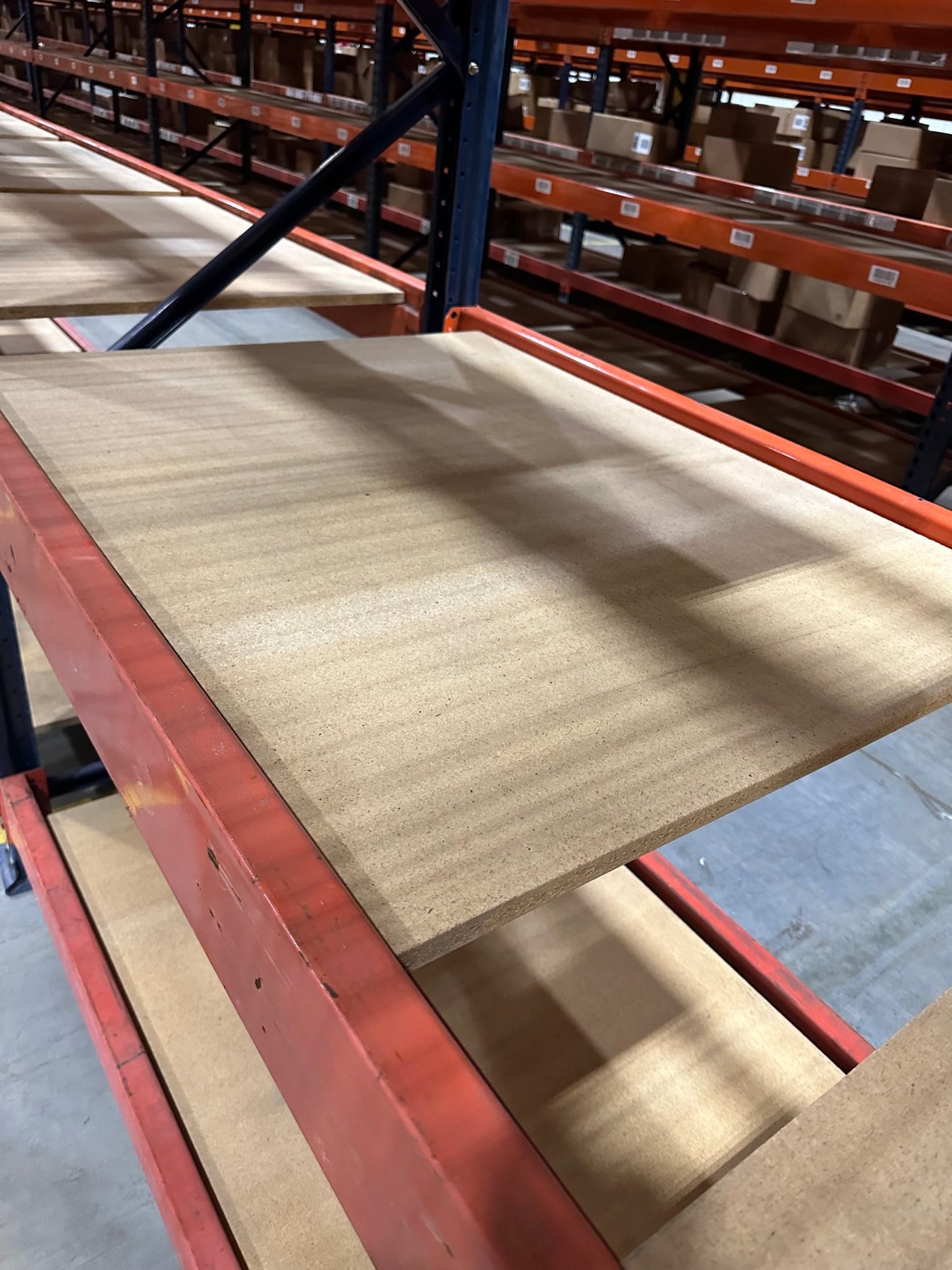 36" x 42" Solid Particle Board Wood Decking for 36" Deep Teardrop Rack (Used)