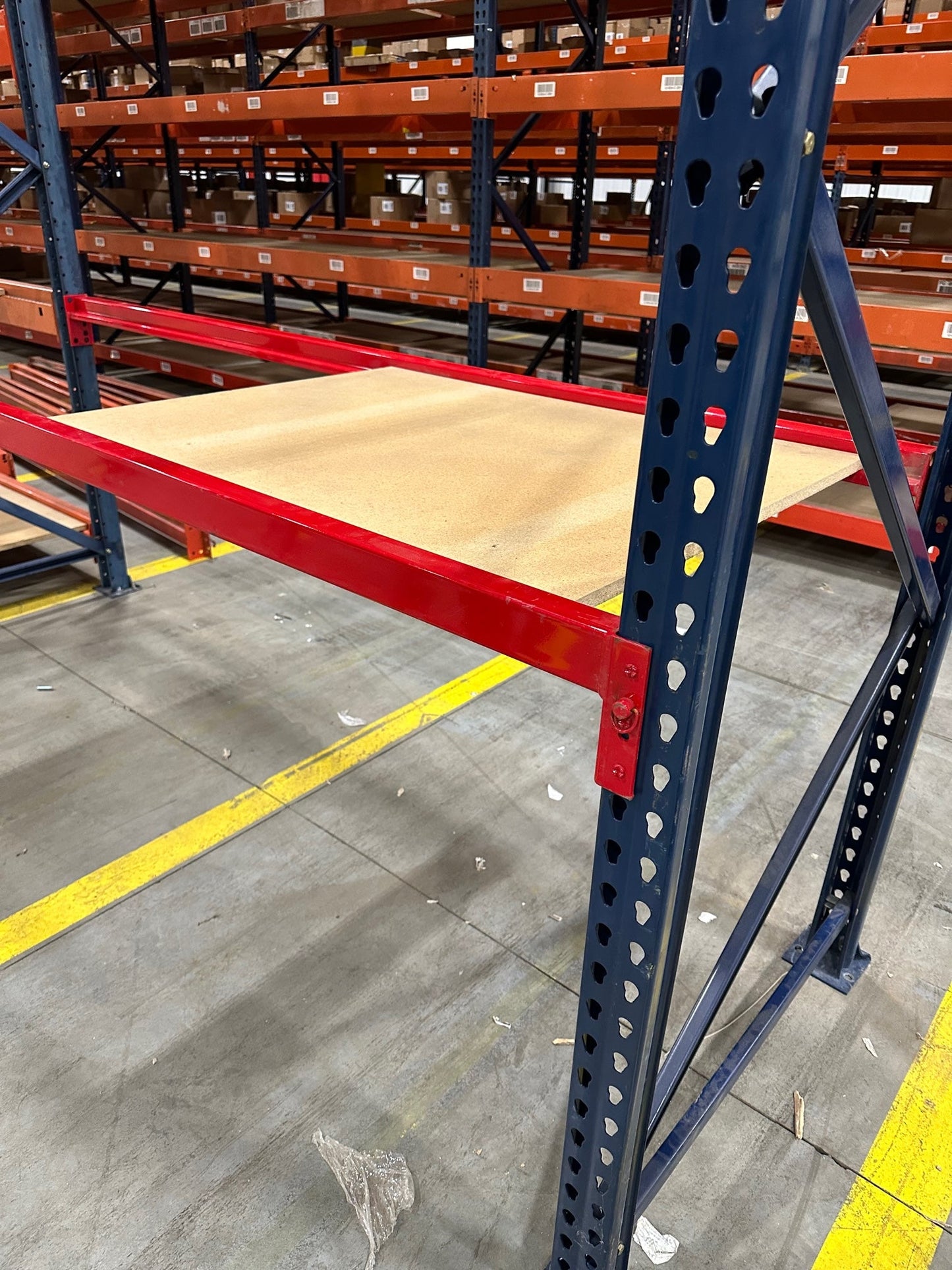 36" x 42" Solid Particle Board Wood Decking for 36" Deep Teardrop Rack (Used)