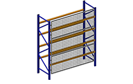 Cogan QuickShip Wire Rack Guard 8" Offset Z-Shape for Roll Formed Rack